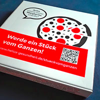 Pizzakarton Werbung