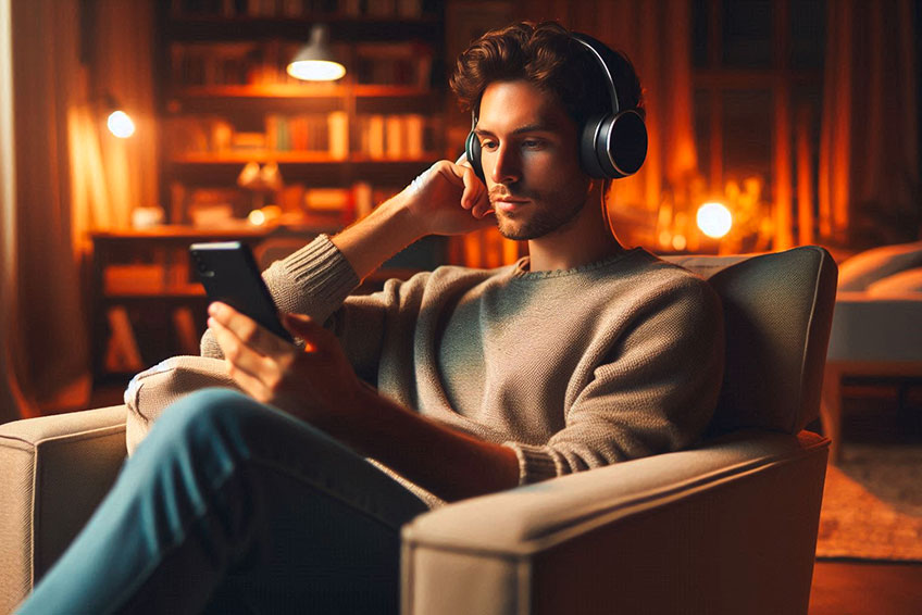 Ein Podcast Abonnent